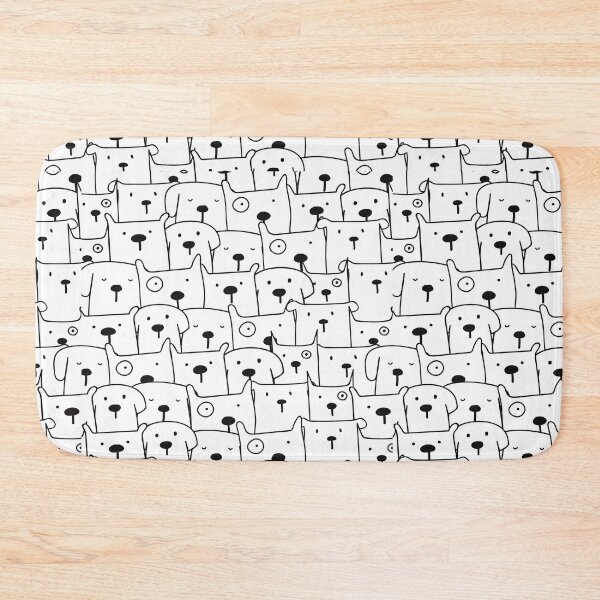 Item preview, lovely white and blue dogs pattern - dogs lovers  designed and sold by jassnour.