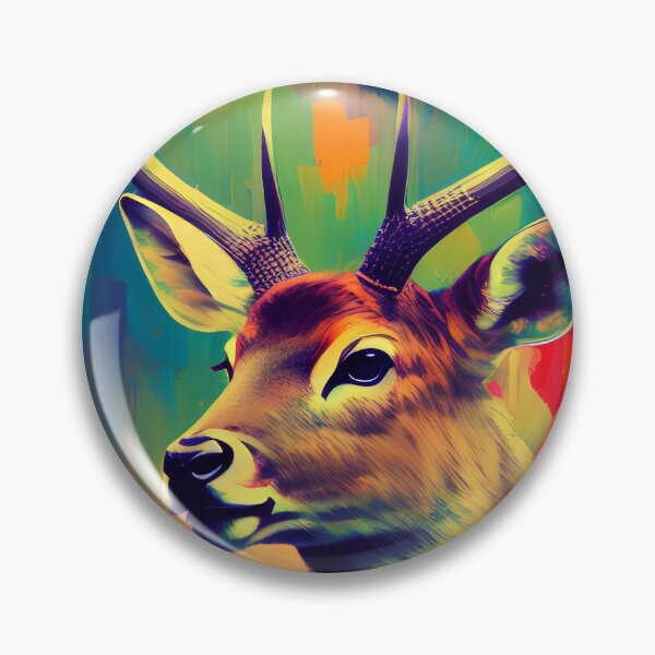 Item preview, Colorful deer artwork designed and sold by DopeDesign111.