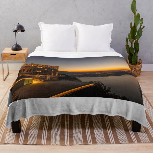 Item preview, Hotel Five Stars Bürgenstock over Lake Lucerne and Mountain in Dusk designed and sold by Mats Silvan.