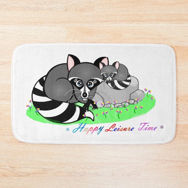 Item preview, Happy Leisure time - Cute raccoons  designed and sold by Shirley cute art .