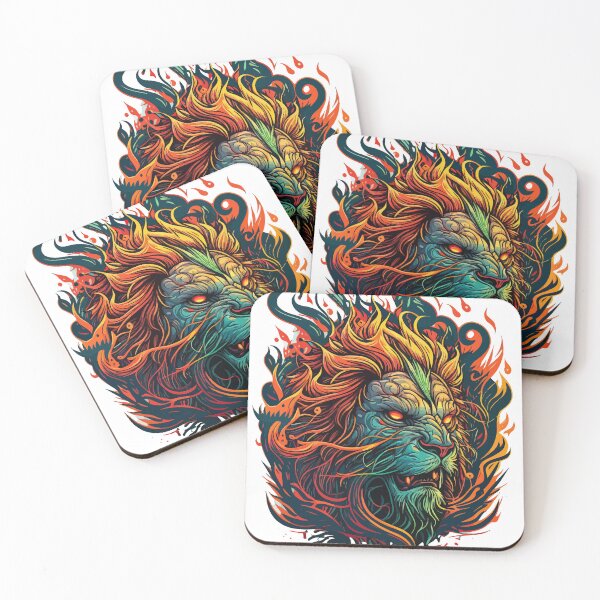 Item preview, Colorful Lion Logo Vector Illustration designed and sold by EvanJohnCrafts.