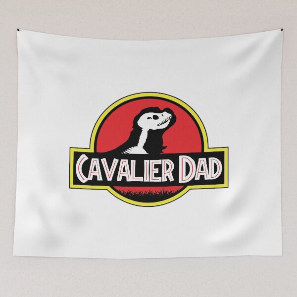Item preview, (For Bright Background) Jurassic Cavalier King Charles Spaniel Dad designed and sold by More Cute Dogs.