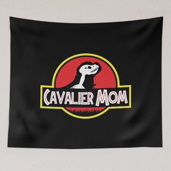 Item preview, (For Dark Background) Jurassic Cavalier King Charles Spaniel Mom designed and sold by More Cute Dogs.
