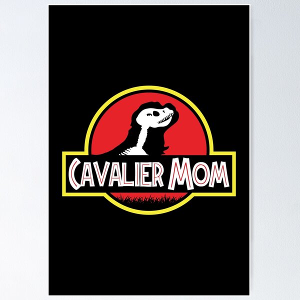 Item preview, (For Dark Background) Jurassic Cavalier King Charles Spaniel Mom designed and sold by More Cute Dogs.