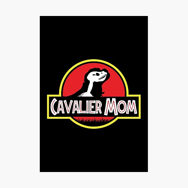 Item preview, (For Dark Background) Jurassic Cavalier King Charles Spaniel Mom designed and sold by More Cute Dogs.