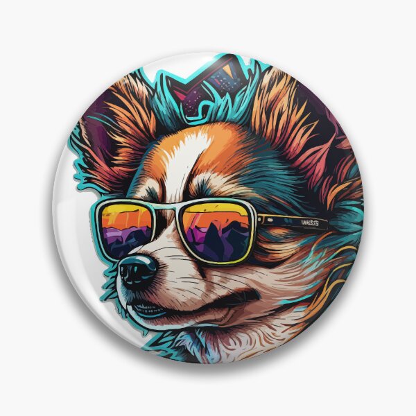 Item preview, Chihuahua with Sunglasses Digital Logo and T-Shirt Art designed and sold by EvanJohnCrafts.