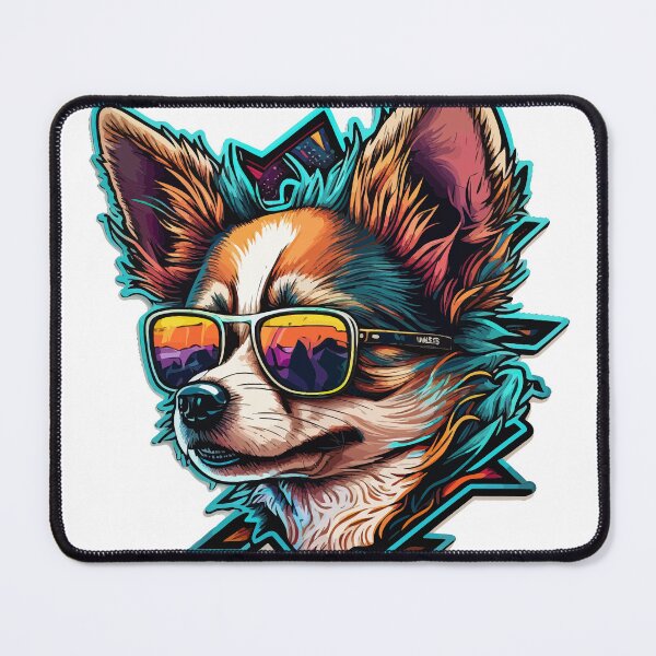Item preview, Chihuahua with Sunglasses Digital Logo and T-Shirt Art designed and sold by EvanJohnCrafts.