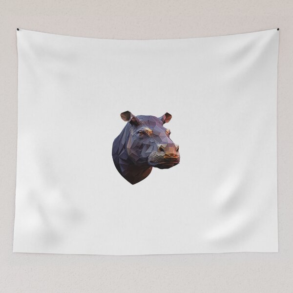 Item preview, polygon hippo t-shirt designed and sold by OKR1M.