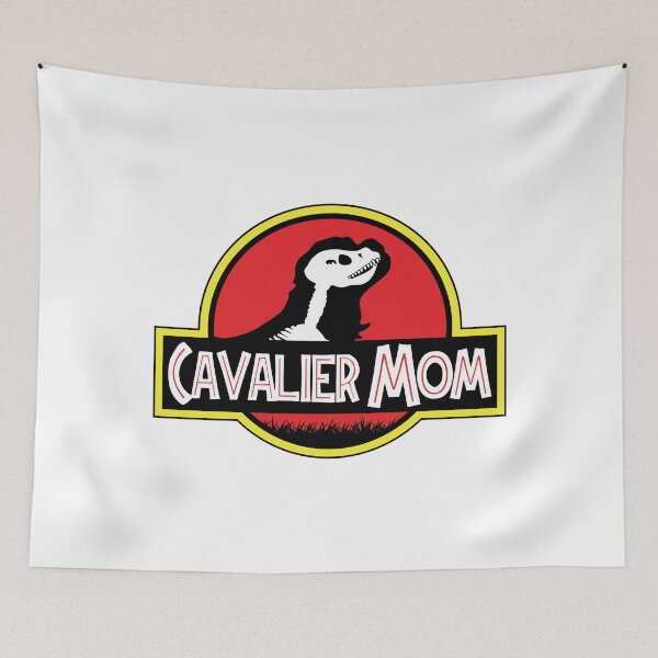 Item preview, (For Bright Background) Jurassic Cavalier King Charles Spaniel Mom designed and sold by More Cute Dogs.