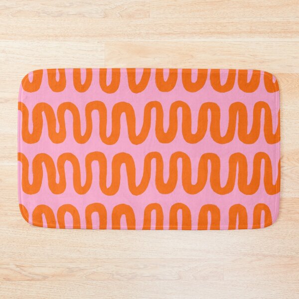 Item preview, Linear Squiggle Pattern, Pink and Orange  designed and sold by OneThreeSix.