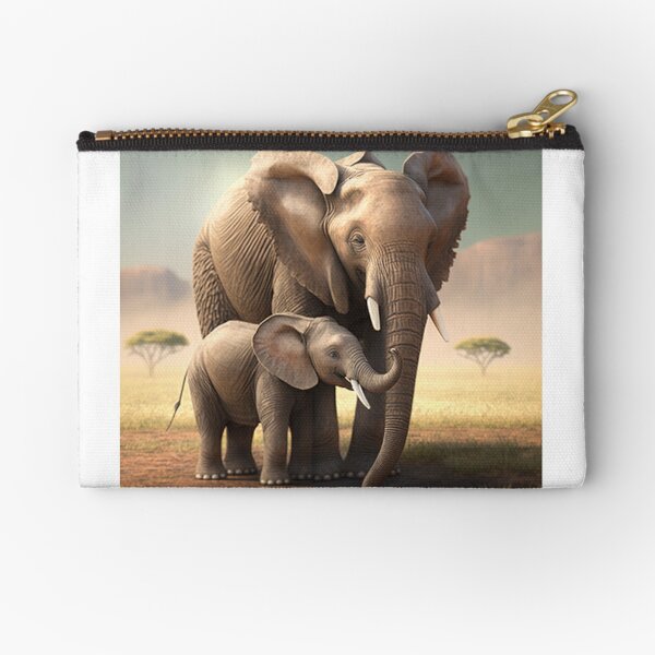 Elephant Baby and Mother_ - High quality Poster - Photowall