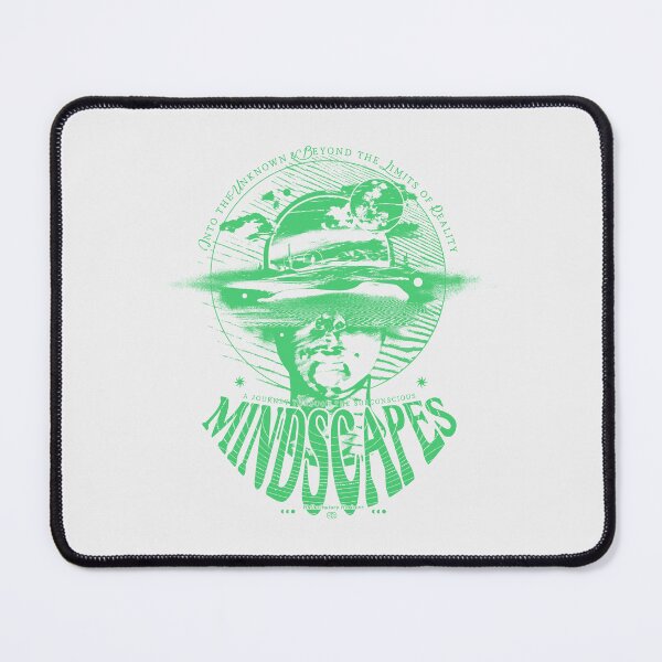 Item preview, MINDSCAPES - Trippy xeroxed shirt Green designed and sold by URBAN LEADS.