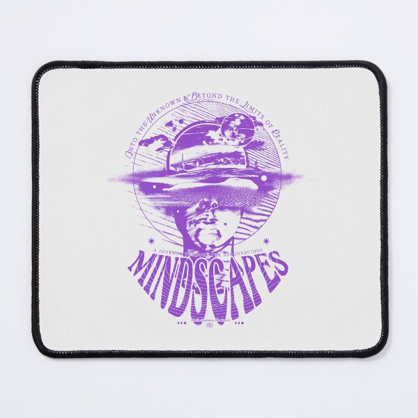 Item preview, MINDSCAPES - Trippy xeroxed shirt Purple designed and sold by URBAN LEADS.