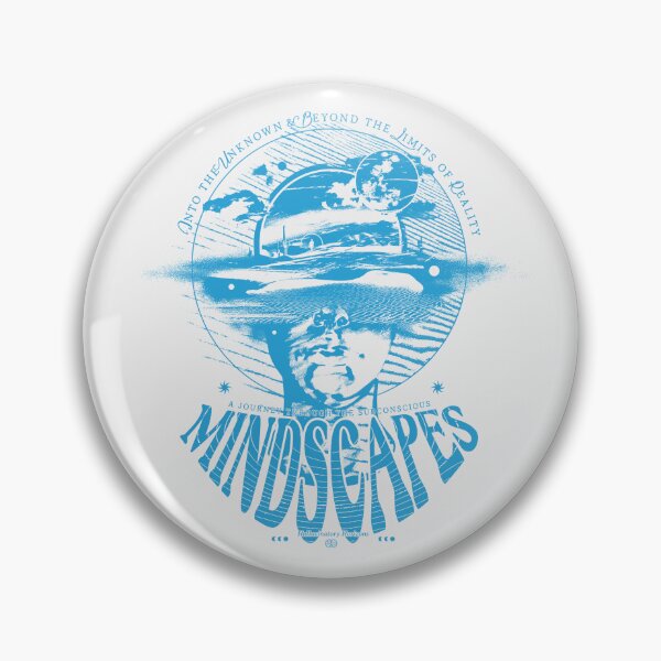 Item preview, MINDSCAPES - Trippy xeroxed shirt Blue designed and sold by URBAN LEADS.