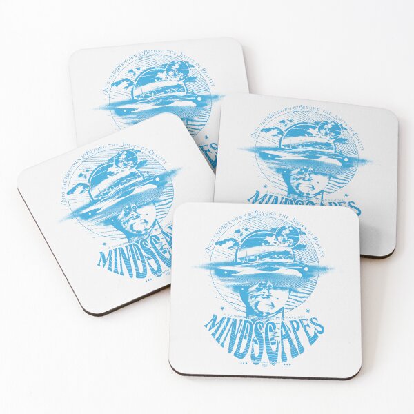 Item preview, MINDSCAPES - Trippy xeroxed shirt Blue designed and sold by URBAN LEADS.