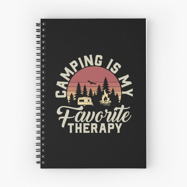 Item preview, CAMPING IS MY FAVORITE THERAPY - funny retro camping designed and sold by KatisDesign.