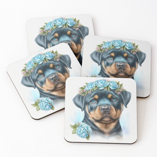 Item preview, Rottweiler Portrait designed and sold by Nocturne  Paws.