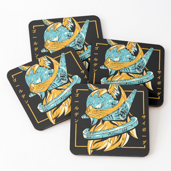 Item preview, Cyberpunk Cat - Golden Cyborg In Japanese designed and sold by yoku-mieru.