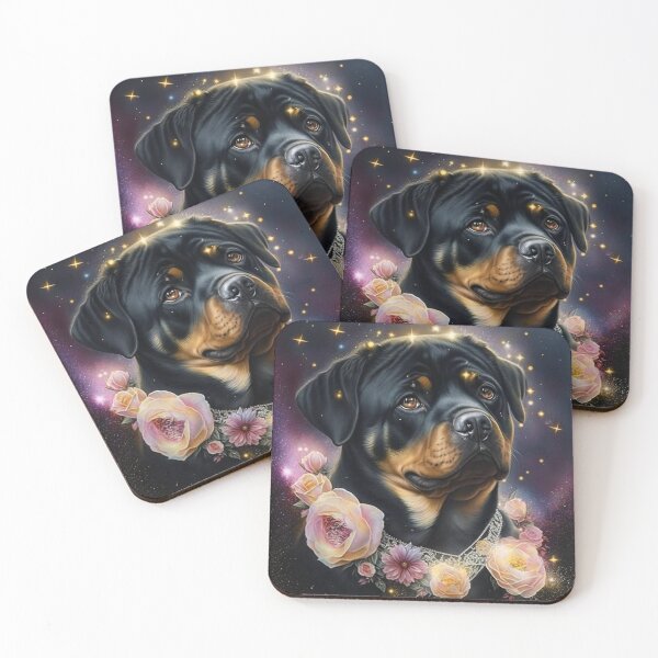 Item preview, Galactic Rose Rottweiler  designed and sold by Nocturne  Paws.