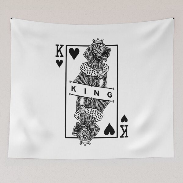 Item preview, Plott Hound King Of Hearts Funny Dog Lover Pop Art designed and sold by GrandeDuc.