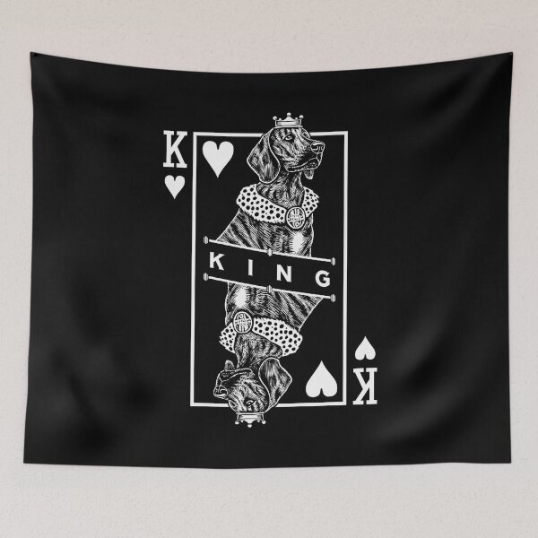 Item preview, Plott Hound King Of Hearts Funny Dog Lover Pop Art designed and sold by GrandeDuc.