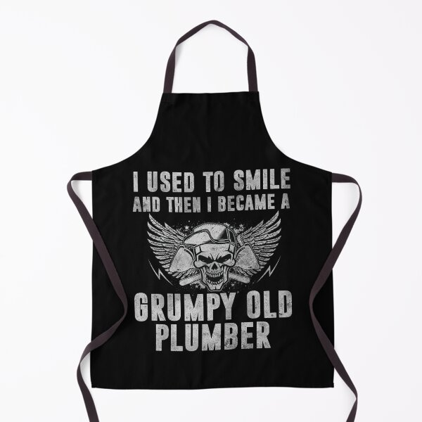 Item preview, I Used To Smile And Then I Became A Grumpy Old Plumber Funny designed and sold by Trendy Valley .