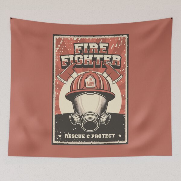 Item preview, Fire Fighter, Rescue & protect designed and sold by Groove-Emporium.