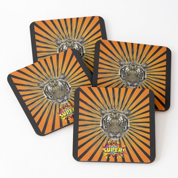 Item preview, Copy of comic tiger face on the color pop background designed and sold by monaesane.