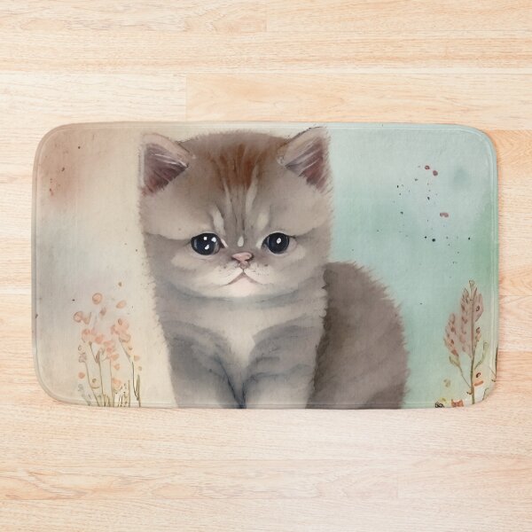 Item preview, Cute British Shorthair Cat Kitten Art 2 designed and sold by cutiepeupies.