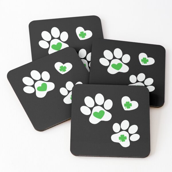 Item preview, Dog St. Patrick's Day Shamrock Dog Paw Funny Dogs Lover  designed and sold by ZANNIX.