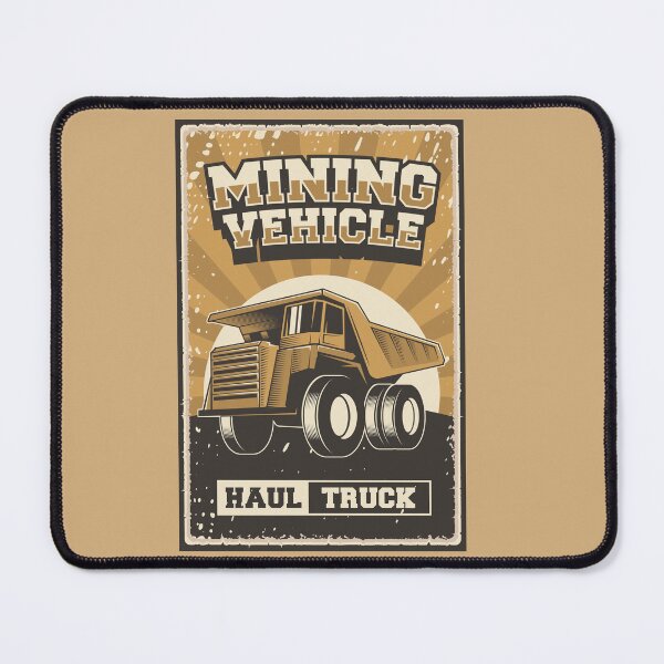 Item preview, Mining Vehicle, Haul Truck, vintage poster designed and sold by Groove-Emporium.
