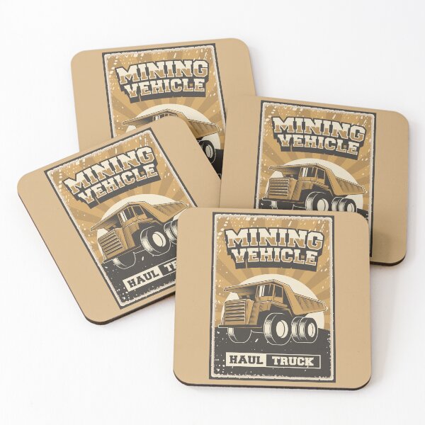Item preview, Mining Vehicle, Haul Truck, vintage poster designed and sold by Groove-Emporium.