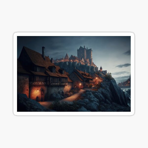 Medieval Fortress Sticker