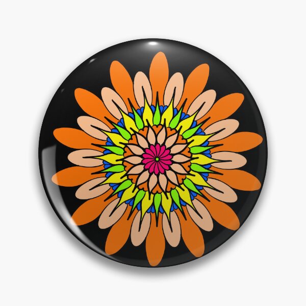 Item preview, Flower mandala orange designed and sold by AnyMar2023.