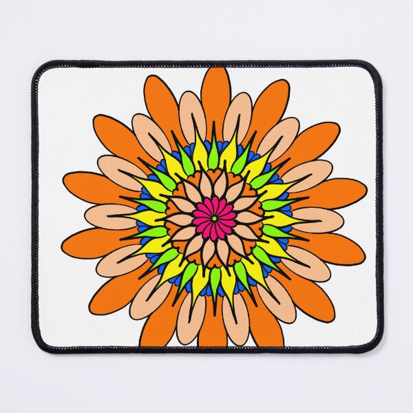 Item preview, Flower mandala orange designed and sold by AnyMar2023.