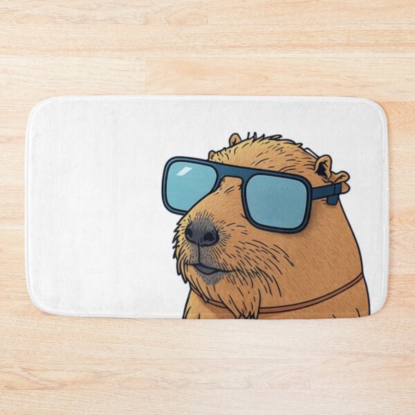 Item preview, Cool capybara with sunglasses, sticker art designed and sold by NxtGenArt.