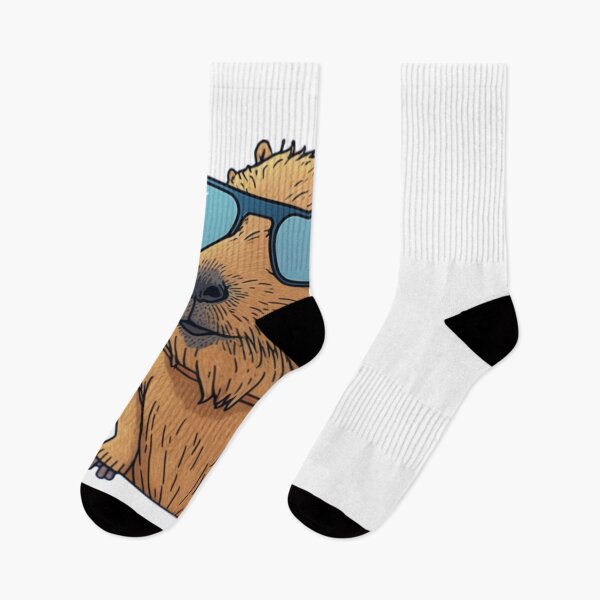 Item preview, Cool capybara with sunglasses, sticker art designed and sold by NxtGenArt.