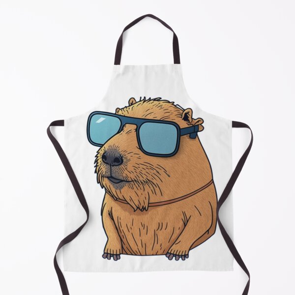 Item preview, Cool capybara with sunglasses, sticker art designed and sold by NxtGenArt.