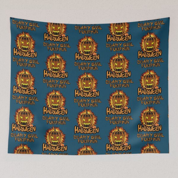 Item preview, King Of The Halloween Scary Evil Pumpkin Danger Art designed and sold by TecloudDesign.