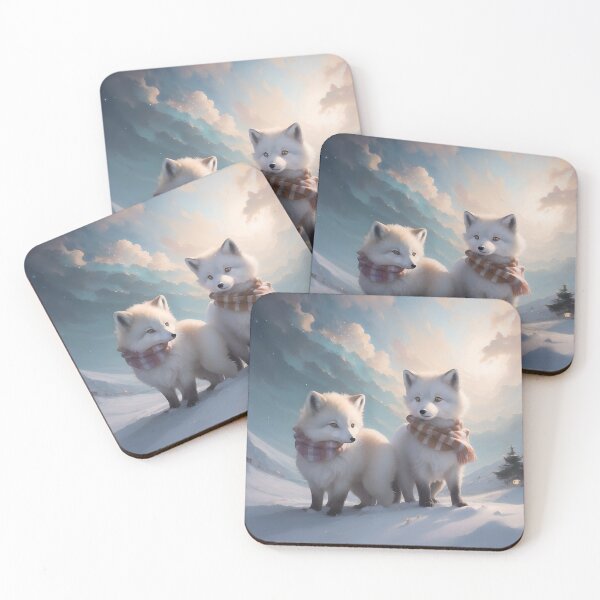 Item preview, Two Cute Foxes Winter designed and sold by Symerca.