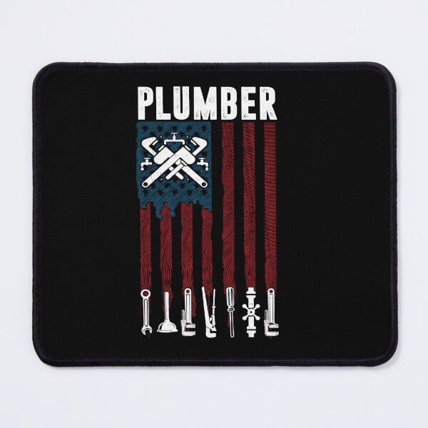 Item preview, American Flag Plumber Patriotic designed and sold by Trendy Valley .