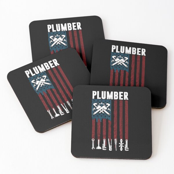 Item preview, American Flag Plumber Patriotic designed and sold by Trendy Valley .