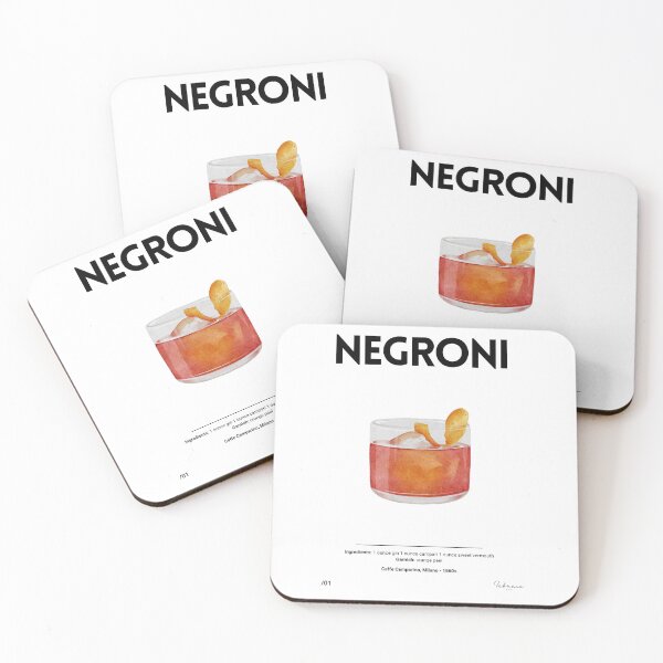 Item preview, Negroni Cocktail Design - Vintage Style designed and sold by Febraio.