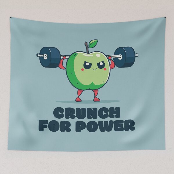 Item preview, Crunch for Power - The Apple Athlete designed and sold by RoboRaphael.