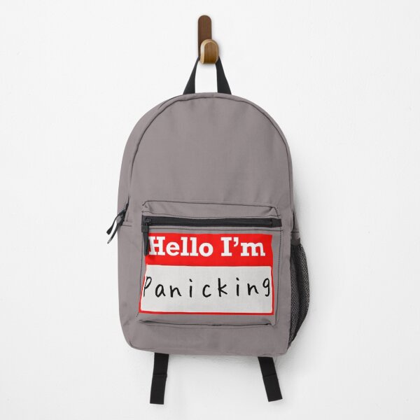 Item preview, Hello I’m “Panicking” - Name tag designed and sold by SirZeus.