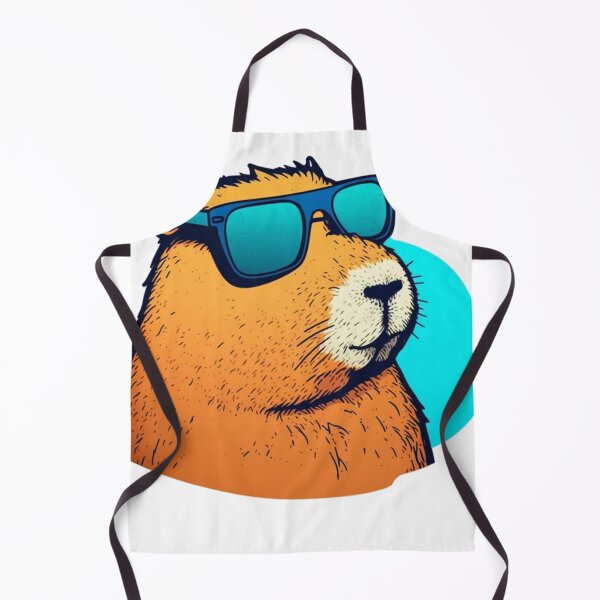 Item preview, Chill capybara with sunglasses, sticker art designed and sold by NxtGenArt.