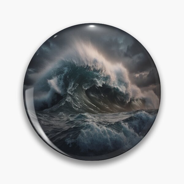 Item preview, Fierce Storm Power: Sea and Sky designed and sold by ThreadGallery.