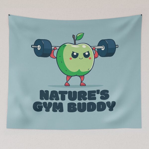 Item preview, Nature's Gym Buddy - The Apple Athlete designed and sold by RoboRaphael.