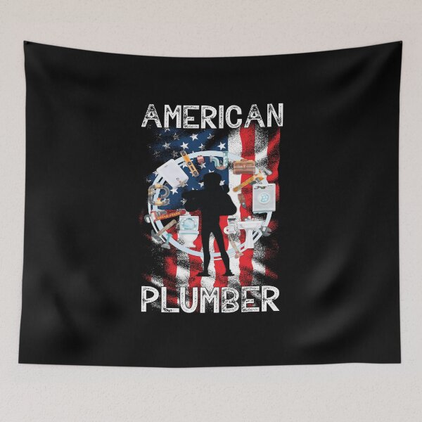 Item preview, Plumbers Patriotic American Flag Plumber designed and sold by Trendy Valley .
