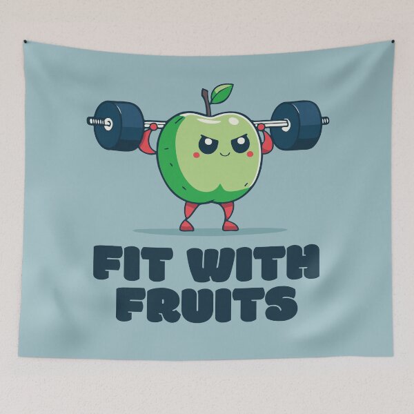 Item preview, Fit with Fruits - The Apple Athlete designed and sold by RoboRaphael.